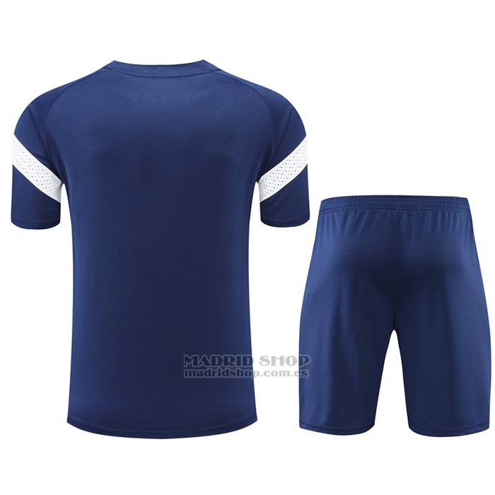 Chandal del Olympique Marsella Manga Corta 2022-2023 Azul - Pantalon Corto